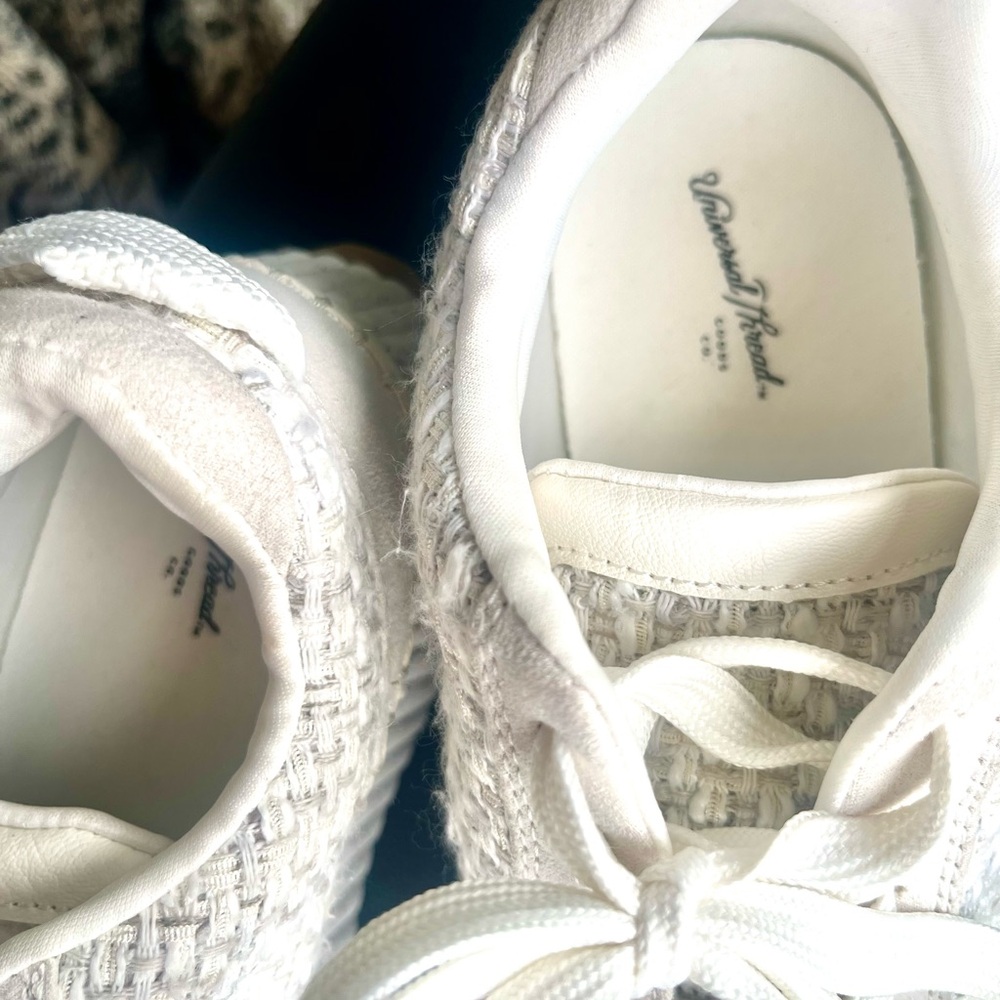 Off White Universal Thread Tweed Textured Platfor… - image 5